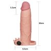 Przedłużka penisa Pleasure X Tender Vibrating Penis Sleeve +7.5cm